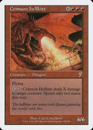 Crimson Hellkite [Seventh Edition] MTG Single Magic: The Gathering  | Multizone: Comics And Games