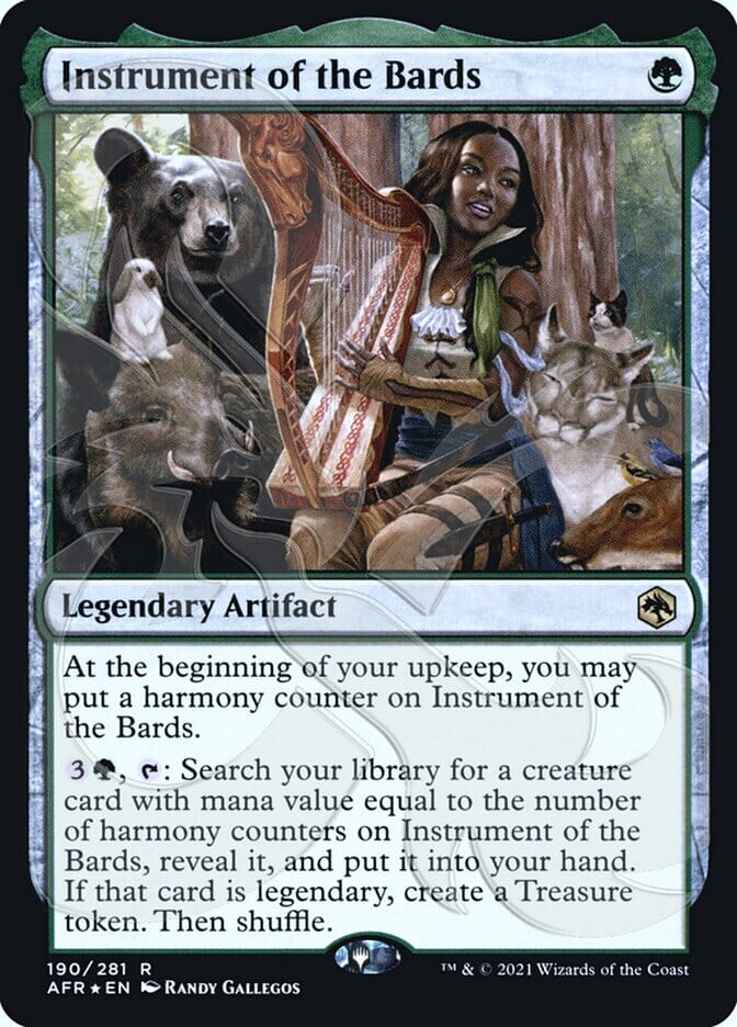 Instrument of the Bards (Ampersand Promo) [Dungeons & Dragons: Adventures in the Forgotten Realms Promos] MTG Single Magic: The Gathering  | Multizone: Comics And Games