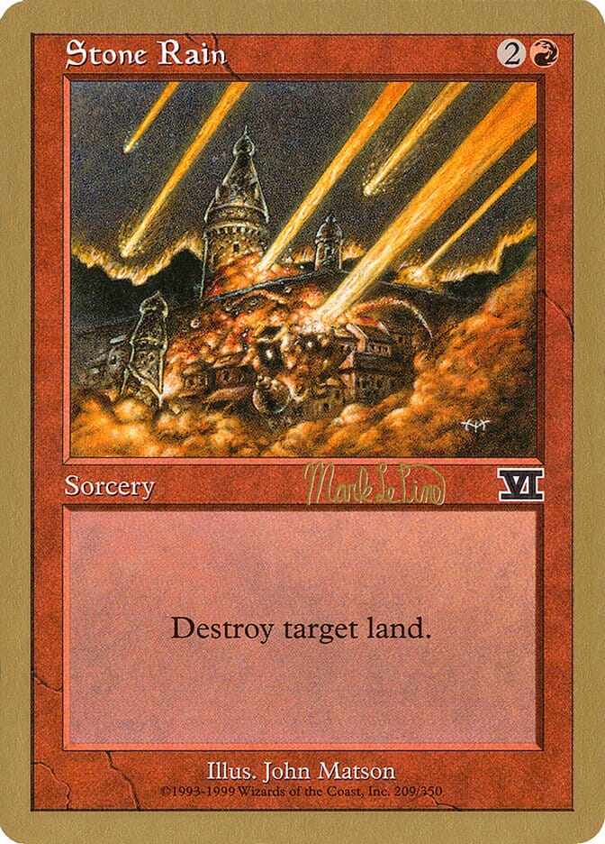 Stone Rain (Mark Le Pine) [World Championship Decks 1999] MTG Single Magic: The Gathering  | Multizone: Comics And Games