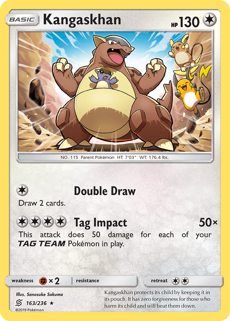 Kangaskhan (163/236) [Sun & Moon: Unified Minds] Pokemon Single Pokémon  | Multizone: Comics And Games