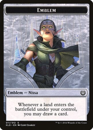 Emblem - Nissa, Vital Force [Kaladesh Tokens] MTG Single Magic: The Gathering  | Multizone: Comics And Games