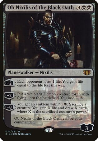 Ob Nixilis of the Black Oath (Commander 2014) [Commander 2014 Oversized] MTG Single Magic: The Gathering  | Multizone: Comics And Games