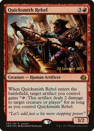 Quicksmith Rebel [Aether Revolt Promos] MTG Single Magic: The Gathering  | Multizone: Comics And Games