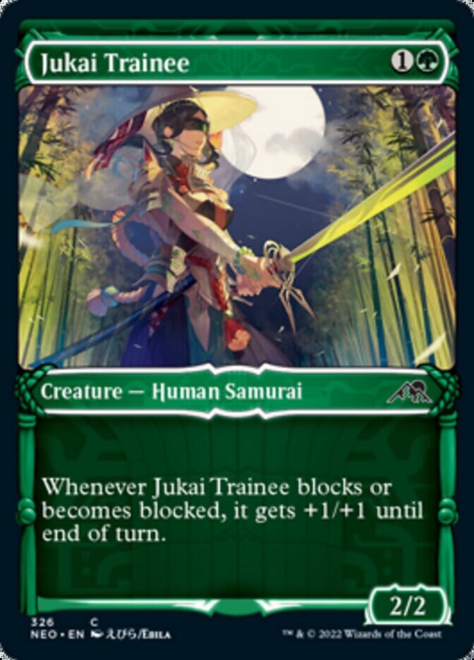 Jukai Trainee (Showcase Samurai) [Kamigawa: Neon Dynasty] MTG Single Magic: The Gathering  | Multizone: Comics And Games