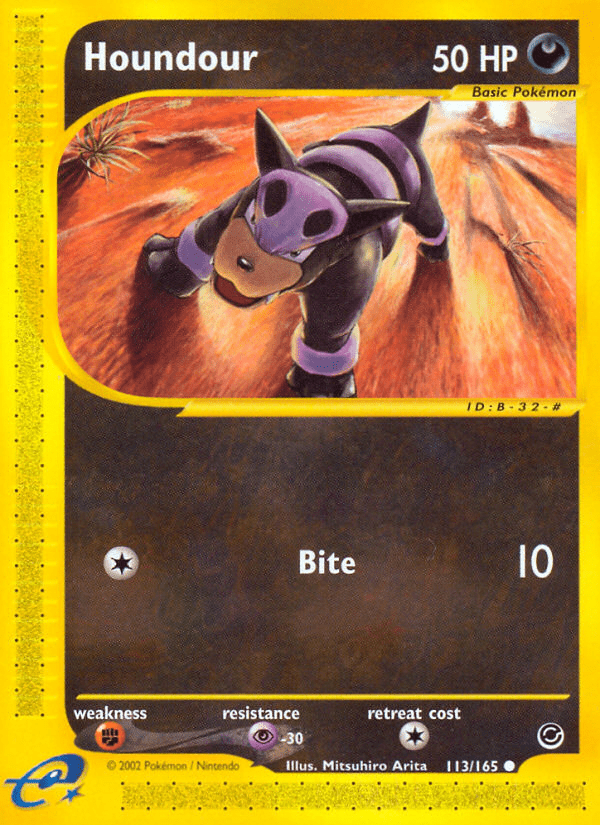 Houndour (113/165) [Expedition: Base Set] Pokemon Single Pokémon  | Multizone: Comics And Games