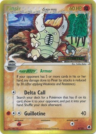 Pinsir (9/101) (Delta Species) (Stamped) [EX: Dragon Frontiers] Pokemon Single Pokémon  | Multizone: Comics And Games
