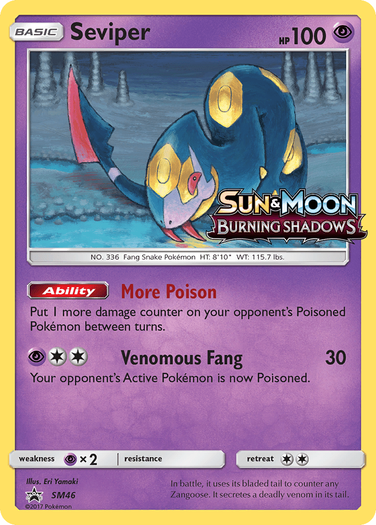 Seviper (SM46) [Sun & Moon: Black Star Promos] Pokemon Single Pokémon  | Multizone: Comics And Games