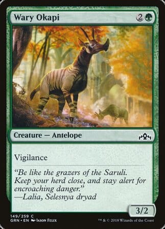 Wary Okapi [Guilds of Ravnica] MTG Single Magic: The Gathering  | Multizone: Comics And Games