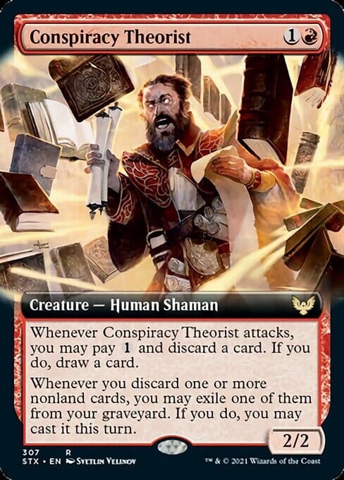Conspiracy Theorist (Extended) [Strixhaven: School of Mages] MTG Single Magic: The Gathering  | Multizone: Comics And Games