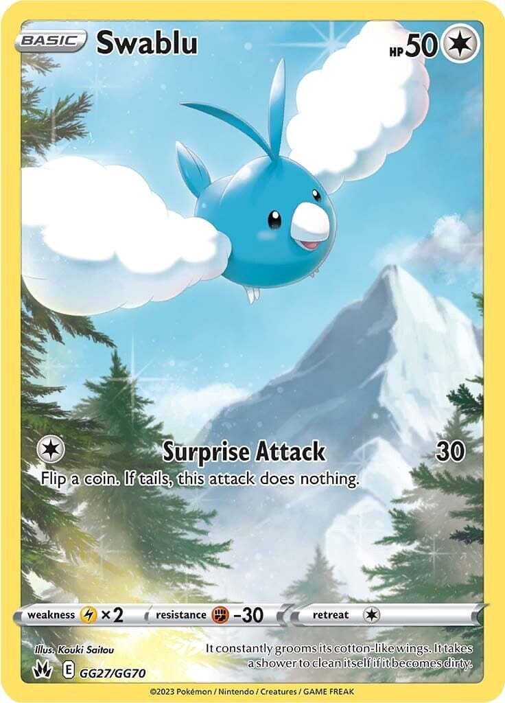 Swablu (GG27/GG70) [Sword & Shield: Crown Zenith] Pokemon Single Pokémon  | Multizone: Comics And Games
