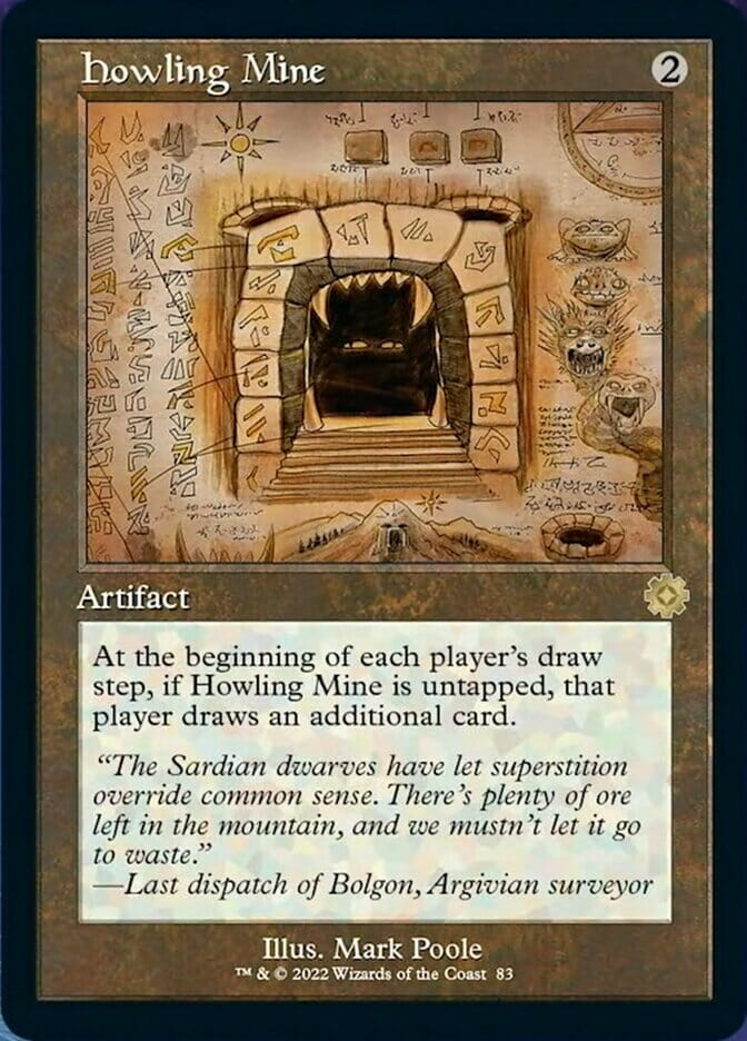 Howling Mine (Retro Schematic) [The Brothers' War Retro Artifacts] MTG Single Magic: The Gathering  | Multizone: Comics And Games