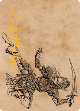 Lae'zel, Vlaakith's Champion Art Card (Gold-Stamped Signature) [Commander Legends: Battle for Baldur's Gate Art Series] MTG Single Magic: The Gathering  | Multizone: Comics And Games