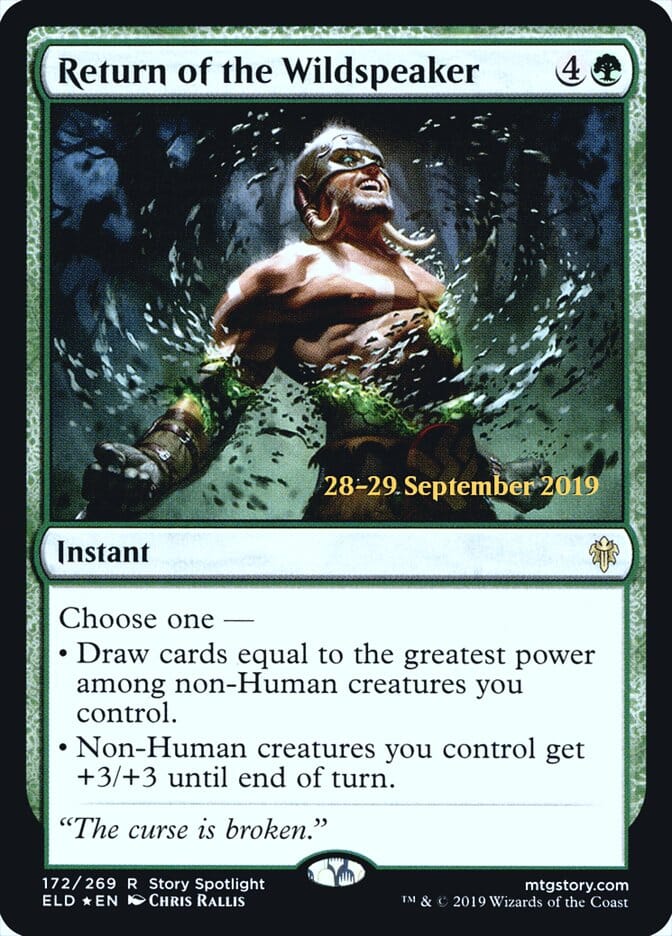 Return of the Wildspeaker [Throne of Eldraine Prerelease Promos] MTG Single Magic: The Gathering  | Multizone: Comics And Games