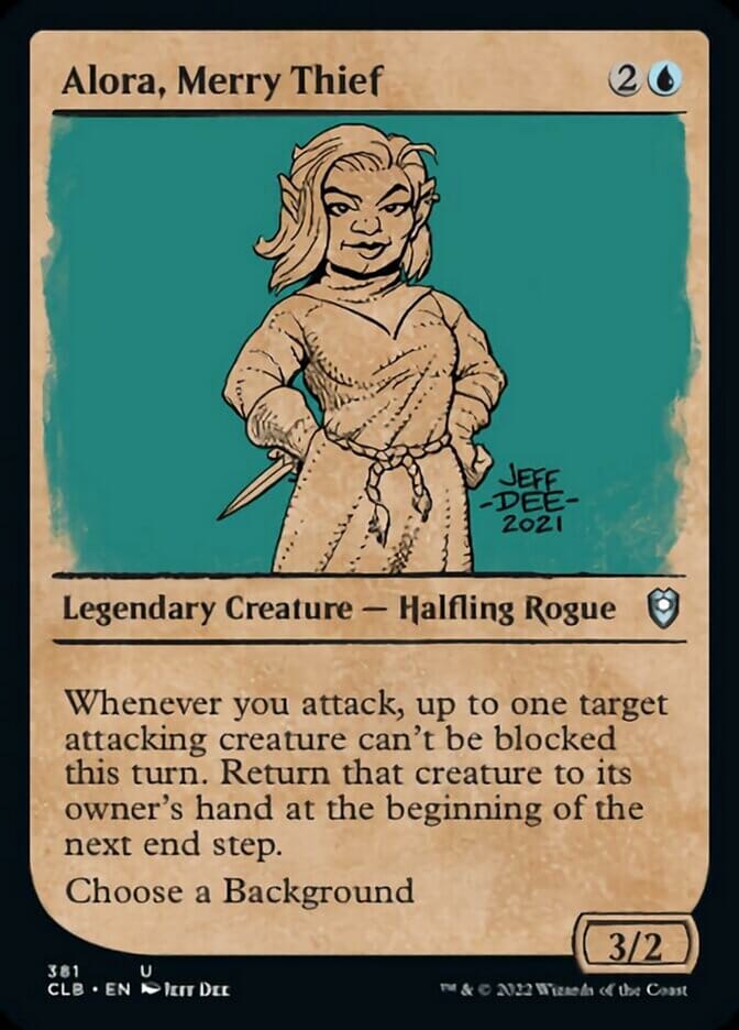 Alora, Merry Thief (Showcase) [Commander Legends: Battle for Baldur's Gate] MTG Single Magic: The Gathering  | Multizone: Comics And Games