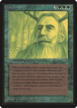 Gaea's Liege [Limited Edition Beta] MTG Single Magic: The Gathering  | Multizone: Comics And Games