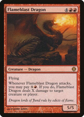 Flameblast Dragon [Shards of Alara] MTG Single Magic: The Gathering  | Multizone: Comics And Games