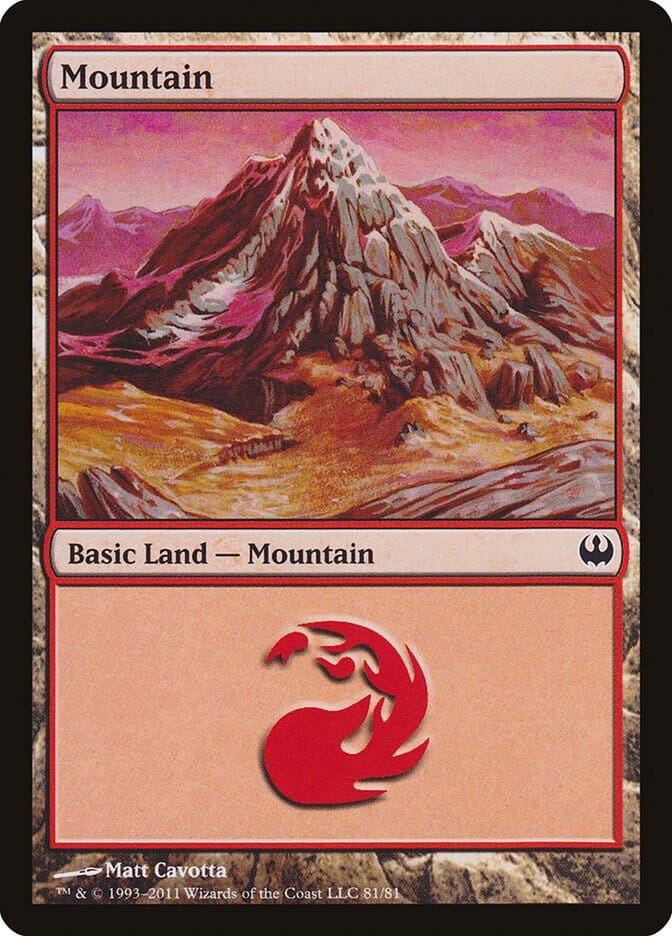 Mountain (81) [Duel Decks: Knights vs. Dragons] | Multizone: Comics And Games