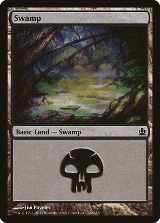 Swamp (309) [Commander 2011] MTG Single Magic: The Gathering  | Multizone: Comics And Games