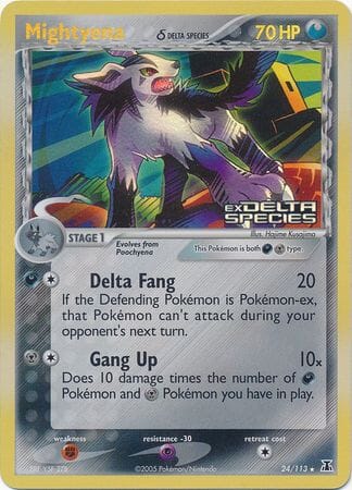 Mightyena (24/113) (Delta Species) (Stamped) [EX: Delta Species] Pokemon Single Pokémon  | Multizone: Comics And Games