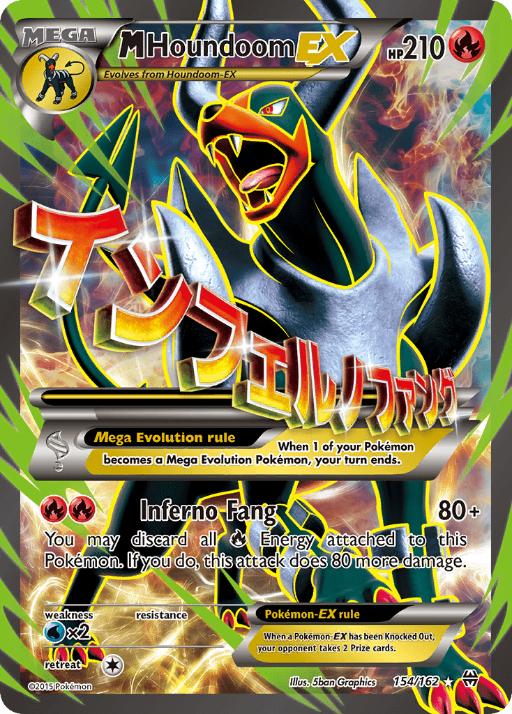 M Houndoom EX (154/162) [XY: BREAKthrough] Pokemon Single Pokémon  | Multizone: Comics And Games