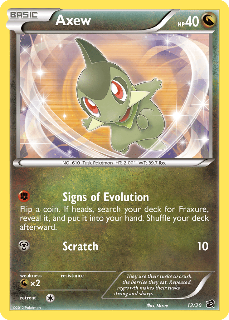 Axew (12/20) [Black & White: Dragon Vault] Pokemon Single Pokémon  | Multizone: Comics And Games