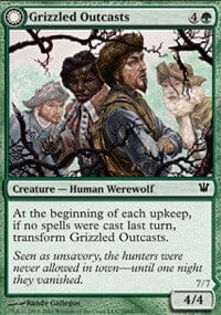 Grizzled Outcasts // Krallenhorde Wantons [Innistrad] MTG Single Magic: The Gathering  | Multizone: Comics And Games
