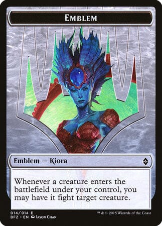 Emblem - Kiora, Master of the Depths [Battle for Zendikar Tokens] MTG Single Magic: The Gathering  | Multizone: Comics And Games