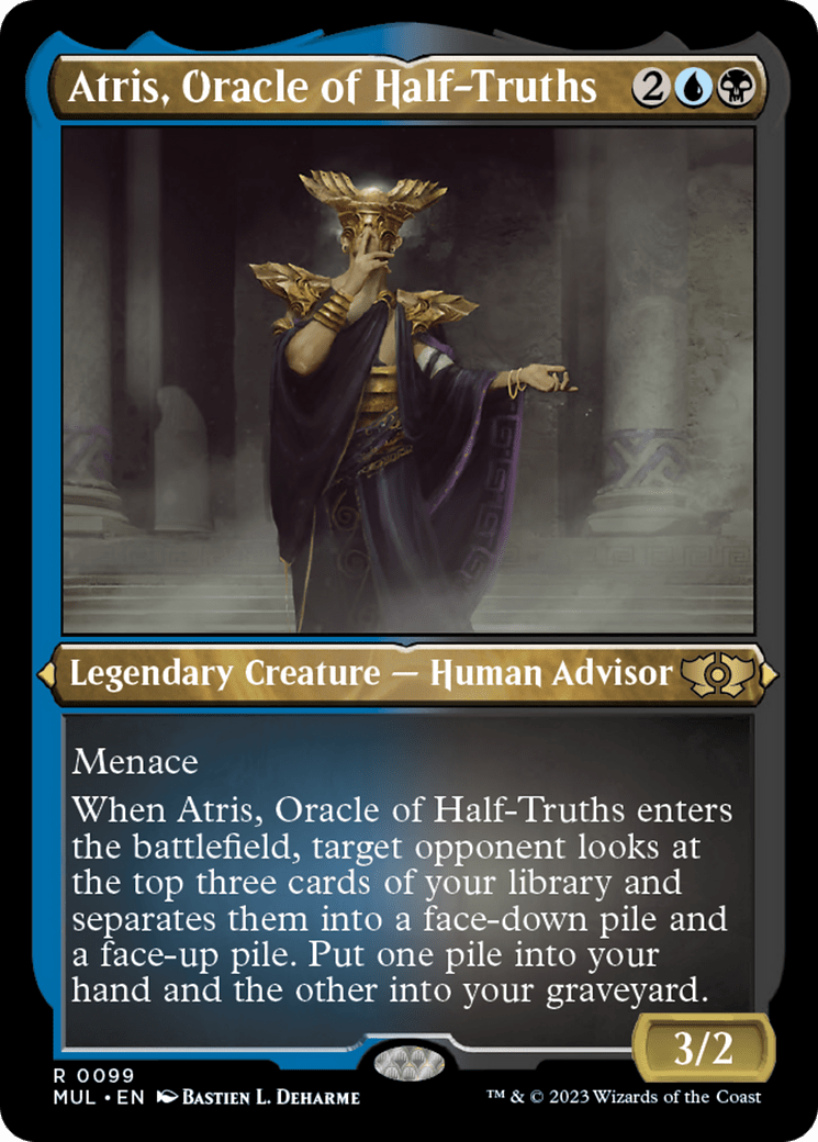 Atris, Oracle of Half-Truths (Foil Etched) [Multiverse Legends] | Multizone: Comics And Games