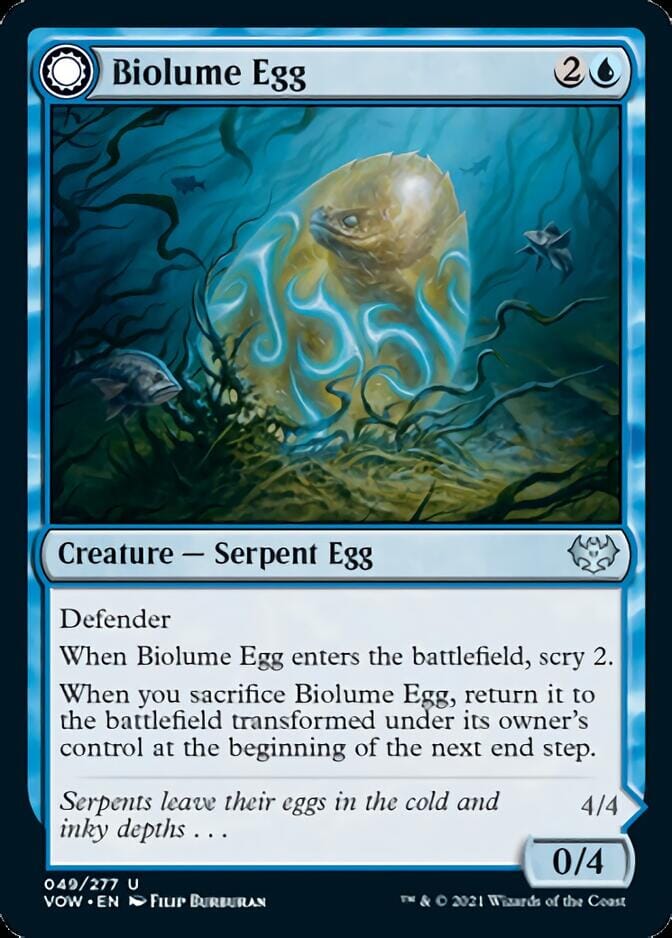 Biolume Egg // Biolume Serpent [Innistrad: Crimson Vow] MTG Single Magic: The Gathering  | Multizone: Comics And Games