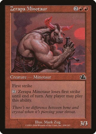 Zerapa Minotaur [Prophecy] MTG Single Magic: The Gathering  | Multizone: Comics And Games