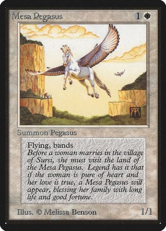 Mesa Pegasus [Limited Edition Beta] MTG Single Magic: The Gathering  | Multizone: Comics And Games