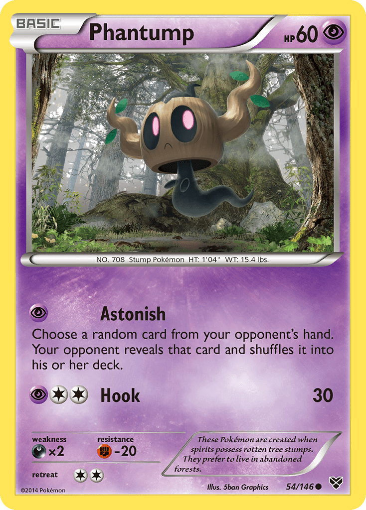 Phantump (54/146) [XY: Base Set] Pokemon Single Pokémon  | Multizone: Comics And Games
