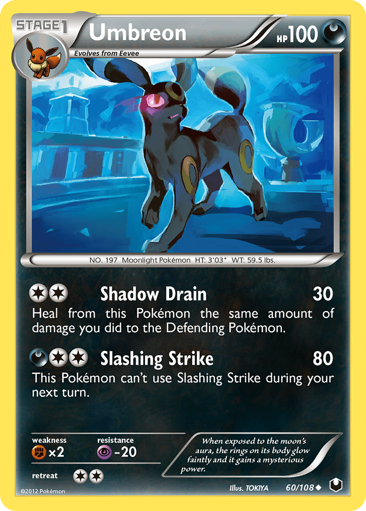 Umbreon (60/108) [Black & White: Dark Explorers] Pokemon Single Pokémon  | Multizone: Comics And Games