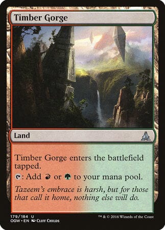 Timber Gorge [Oath of the Gatewatch] MTG Single Magic: The Gathering  | Multizone: Comics And Games