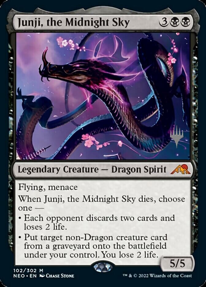 Junji, the Midnight Sky (Promo Pack) [Kamigawa: Neon Dynasty Promos] MTG Single Magic: The Gathering  | Multizone: Comics And Games