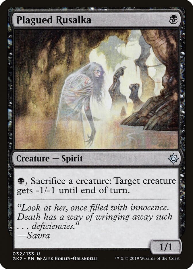 Plagued Rusalka [Ravnica Allegiance Guild Kit] MTG Single Magic: The Gathering  | Multizone: Comics And Games