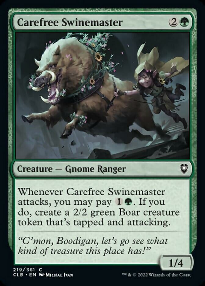 Carefree Swinemaster [Commander Legends: Battle for Baldur's Gate] MTG Single Magic: The Gathering  | Multizone: Comics And Games