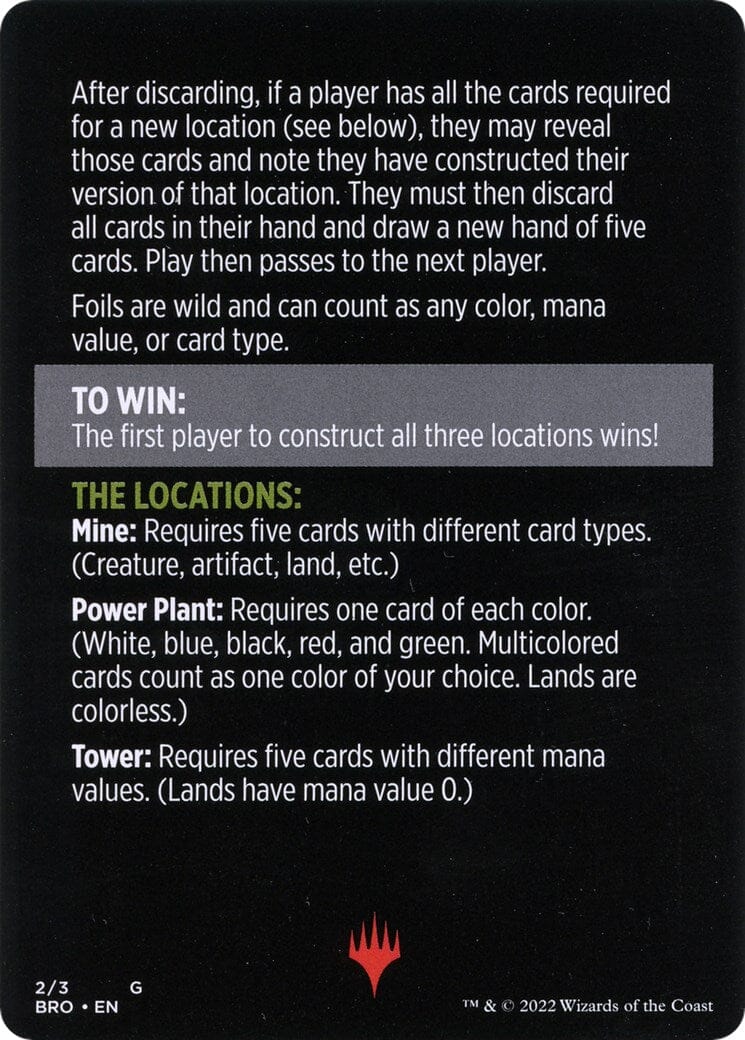 Urza's Blueprints (Magic Minigame) [The Brothers' War Minigame] MTG Single Magic: The Gathering  | Multizone: Comics And Games