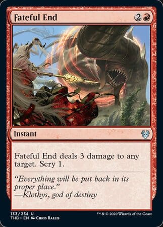 Fateful End [Theros Beyond Death] MTG Single Magic: The Gathering  | Multizone: Comics And Games