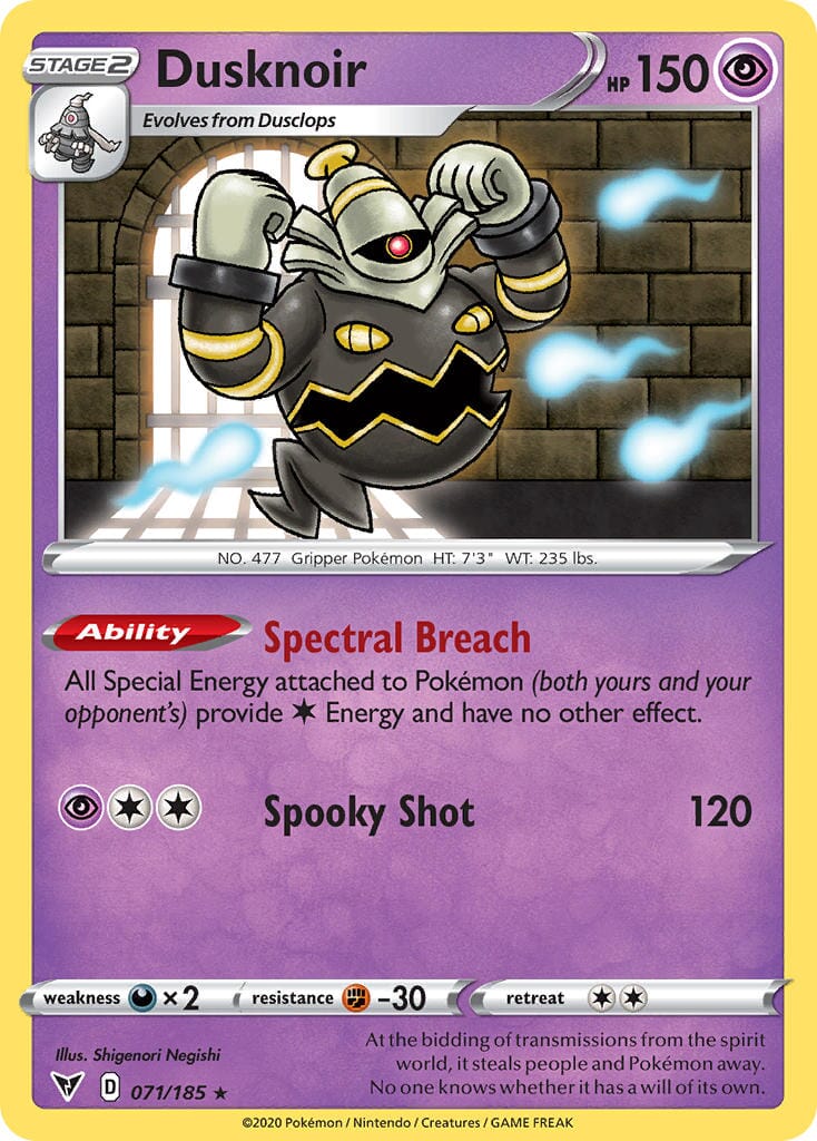 Dusknoir (071/185) [Sword & Shield: Vivid Voltage] Pokemon Single Pokémon  | Multizone: Comics And Games