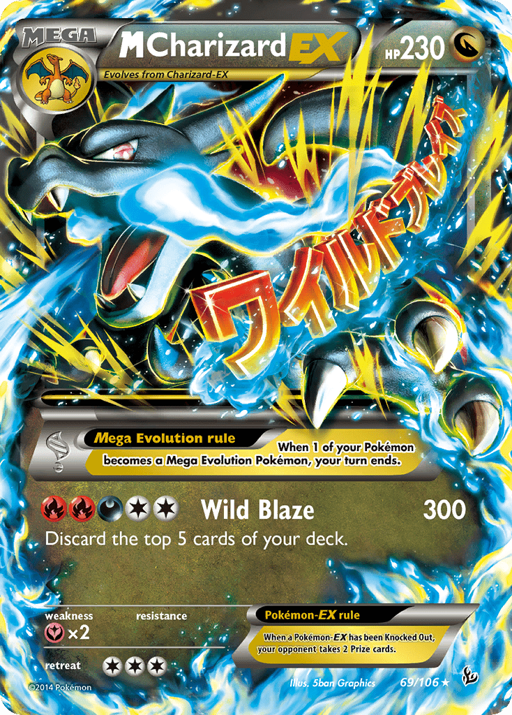M Charizard EX (69/106) [XY: Flashfire] Pokemon Single Pokémon  | Multizone: Comics And Games