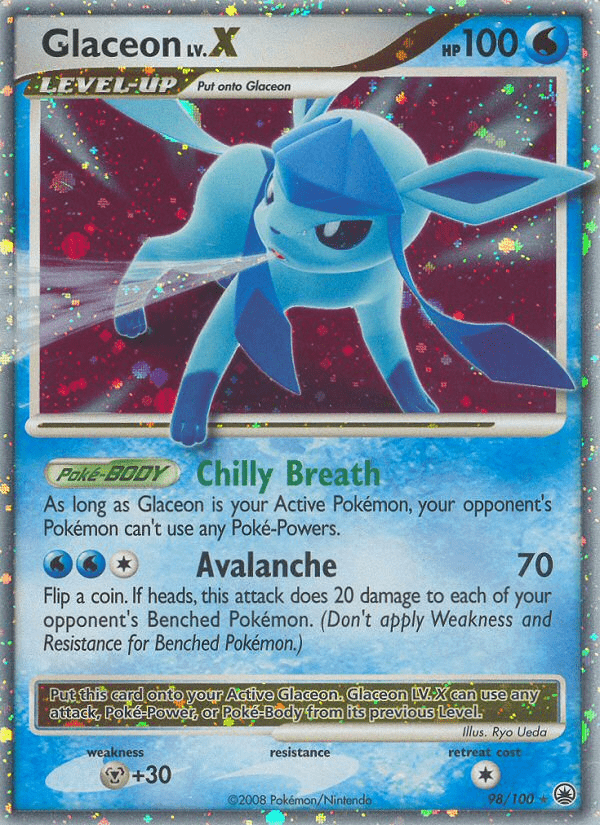 Glaceon LV.X (98/100) [Diamond & Pearl: Majestic Dawn] Pokemon Single Pokémon  | Multizone: Comics And Games