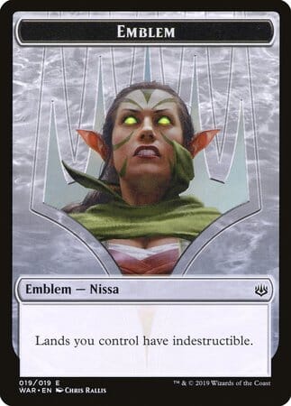 Emblem - Nissa, Who Shakes the World [War of the Spark Tokens] MTG Single Magic: The Gathering  | Multizone: Comics And Games