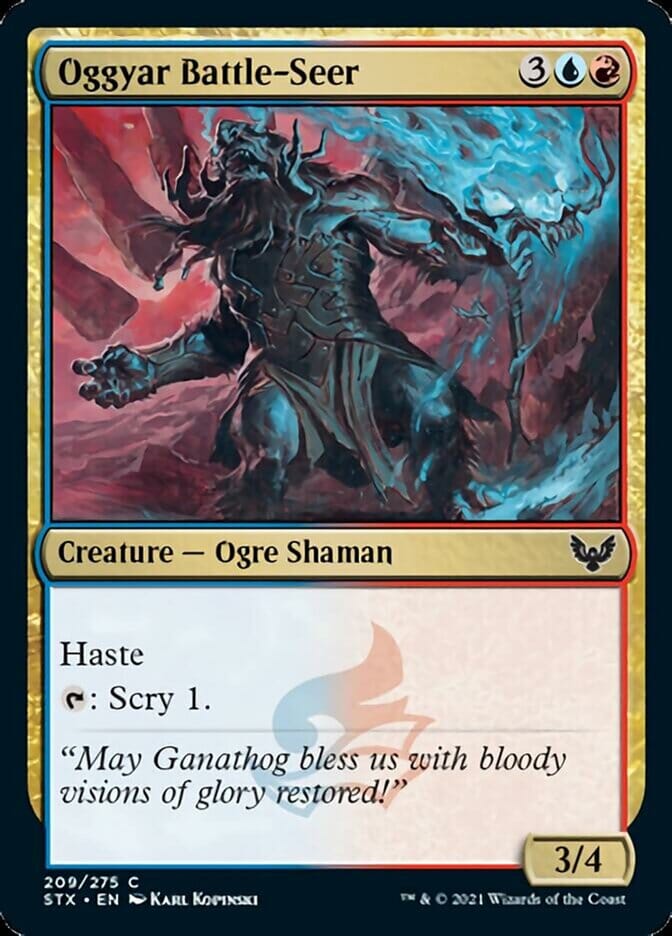 Oggyar Battle-Seer [Strixhaven: School of Mages] MTG Single Magic: The Gathering  | Multizone: Comics And Games