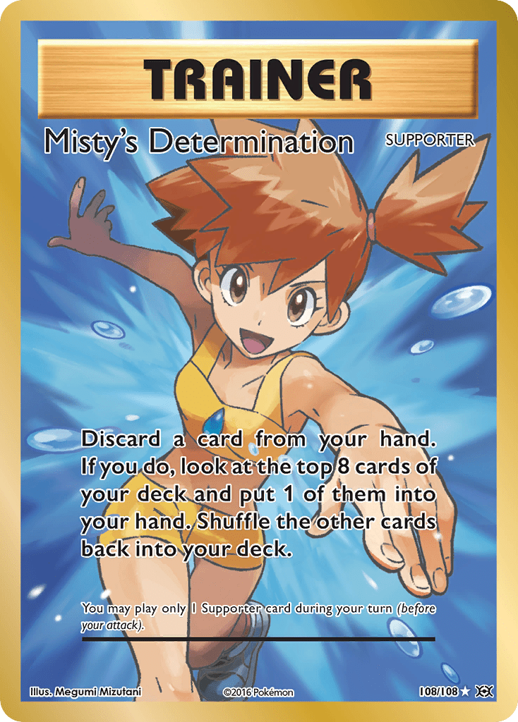 Misty's Determination (108/108) [XY: Evolutions] Pokemon Single Pokémon  | Multizone: Comics And Games