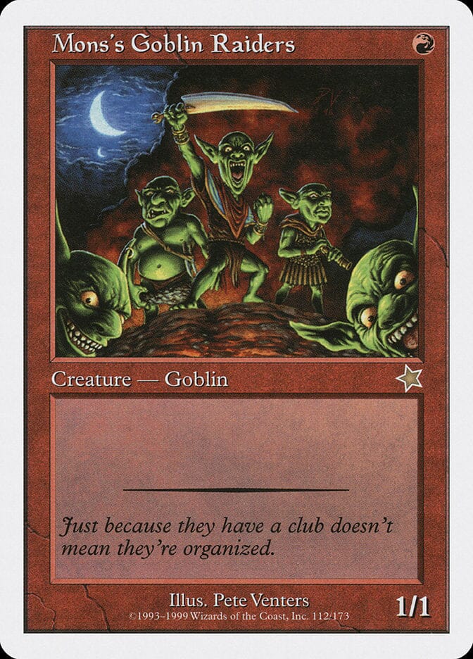 Mons's Goblin Raiders [Starter 1999] MTG Single Magic: The Gathering  | Multizone: Comics And Games