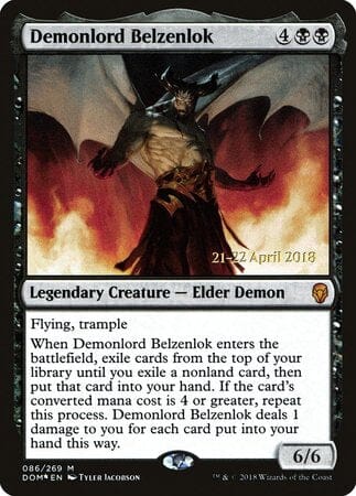 Demonlord Belzenlok [Dominaria Promos] MTG Single Magic: The Gathering  | Multizone: Comics And Games