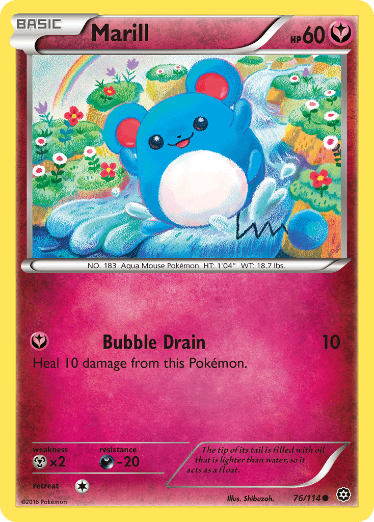 Marill (76/114) [XY: Steam Siege] Pokemon Single Pokémon  | Multizone: Comics And Games