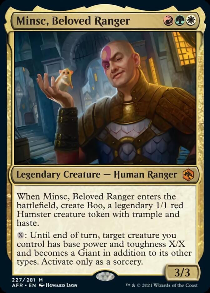 Minsc, Beloved Ranger [Dungeons & Dragons: Adventures in the Forgotten Realms] MTG Single Magic: The Gathering  | Multizone: Comics And Games