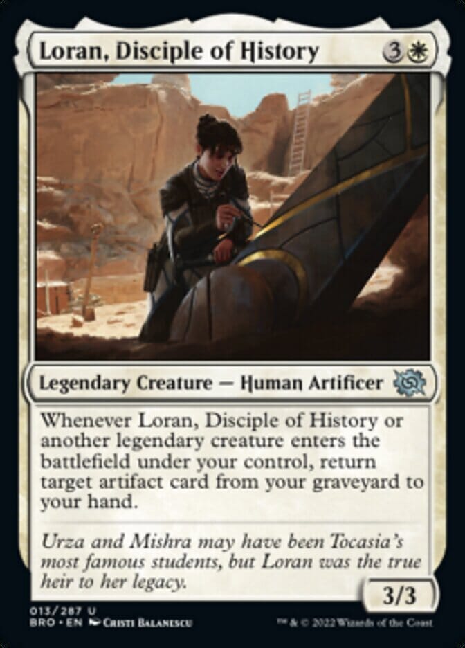 Loran, Disciple of History [The Brothers' War] MTG Single Magic: The Gathering  | Multizone: Comics And Games
